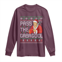 Funny Pass The Gabagool Christmas Long Sleeve Shirt Italian Food Xmas Mafia Gangster Movie - Wonder Print Shop