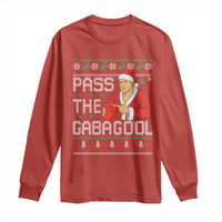 Funny Pass The Gabagool Christmas Long Sleeve Shirt Italian Food Xmas Mafia Gangster Movie - Wonder Print Shop