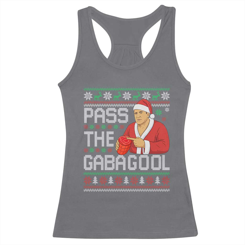 Funny Pass The Gabagool Christmas Racerback Tank Top Italian Food Xmas Mafia Gangster Movie - Wonder Print Shop