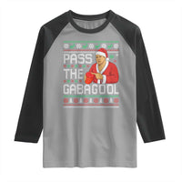 Funny Pass The Gabagool Christmas Raglan Shirt Italian Food Xmas Mafia Gangster Movie - Wonder Print Shop