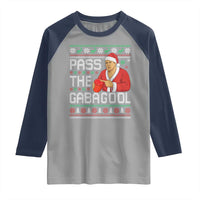 Funny Pass The Gabagool Christmas Raglan Shirt Italian Food Xmas Mafia Gangster Movie - Wonder Print Shop