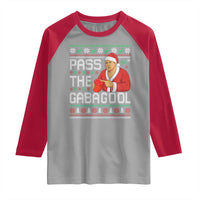 Funny Pass The Gabagool Christmas Raglan Shirt Italian Food Xmas Mafia Gangster Movie - Wonder Print Shop