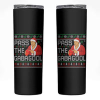 Funny Pass The Gabagool Christmas Skinny Tumbler Italian Food Xmas Mafia Gangster Movie - Wonder Print Shop