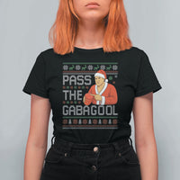 Funny Pass The Gabagool Christmas T Shirt For Women Italian Food Xmas Mafia Gangster Movie - Wonder Print Shop