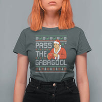 Funny Pass The Gabagool Christmas T Shirt For Women Italian Food Xmas Mafia Gangster Movie - Wonder Print Shop