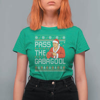 Funny Pass The Gabagool Christmas T Shirt For Women Italian Food Xmas Mafia Gangster Movie - Wonder Print Shop
