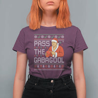 Funny Pass The Gabagool Christmas T Shirt For Women Italian Food Xmas Mafia Gangster Movie - Wonder Print Shop