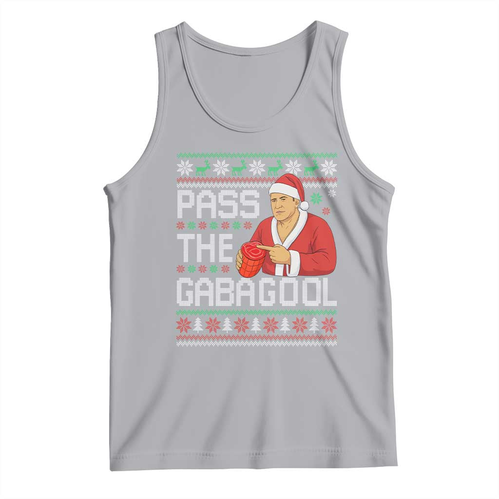 Funny Pass The Gabagool Christmas Tank Top Italian Food Xmas Mafia Gangster Movie - Wonder Print Shop