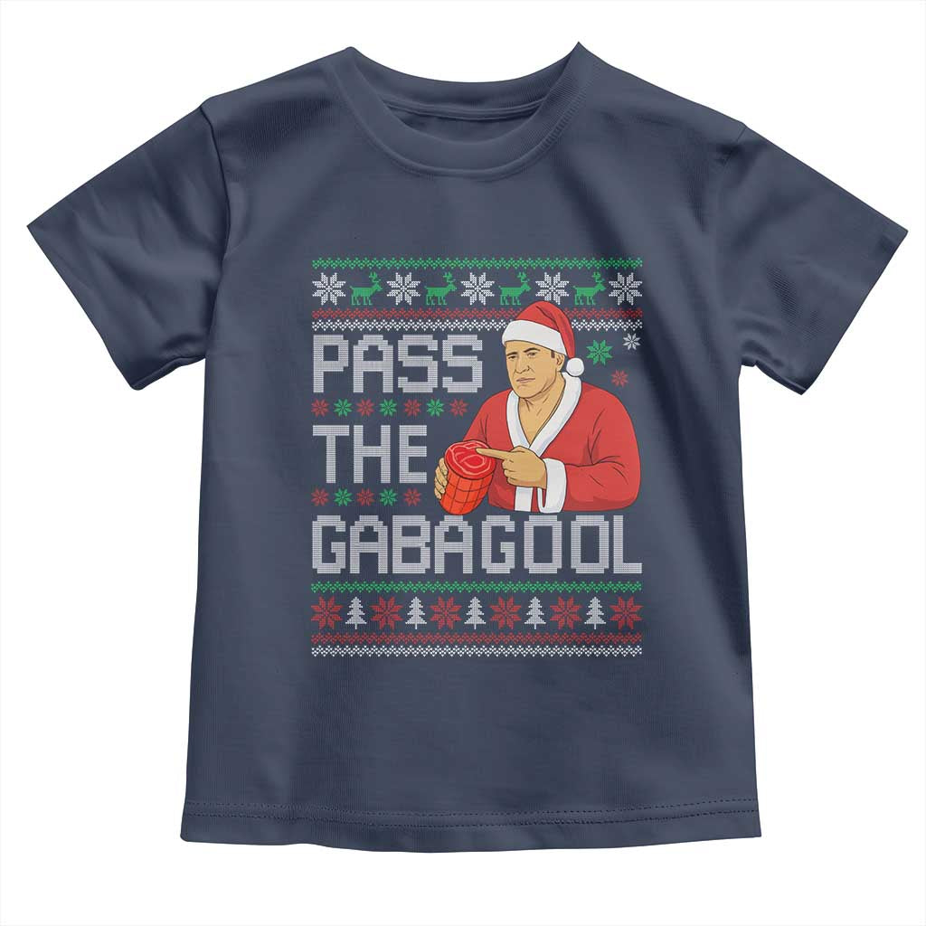Funny Pass The Gabagool Christmas Toddler T Shirt Italian Food Xmas Mafia Gangster Movie - Wonder Print Shop