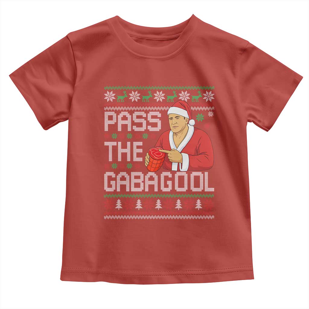 Funny Pass The Gabagool Christmas Toddler T Shirt Italian Food Xmas Mafia Gangster Movie - Wonder Print Shop