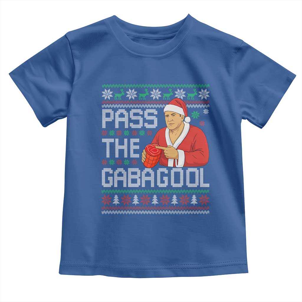 Funny Pass The Gabagool Christmas Toddler T Shirt Italian Food Xmas Mafia Gangster Movie - Wonder Print Shop
