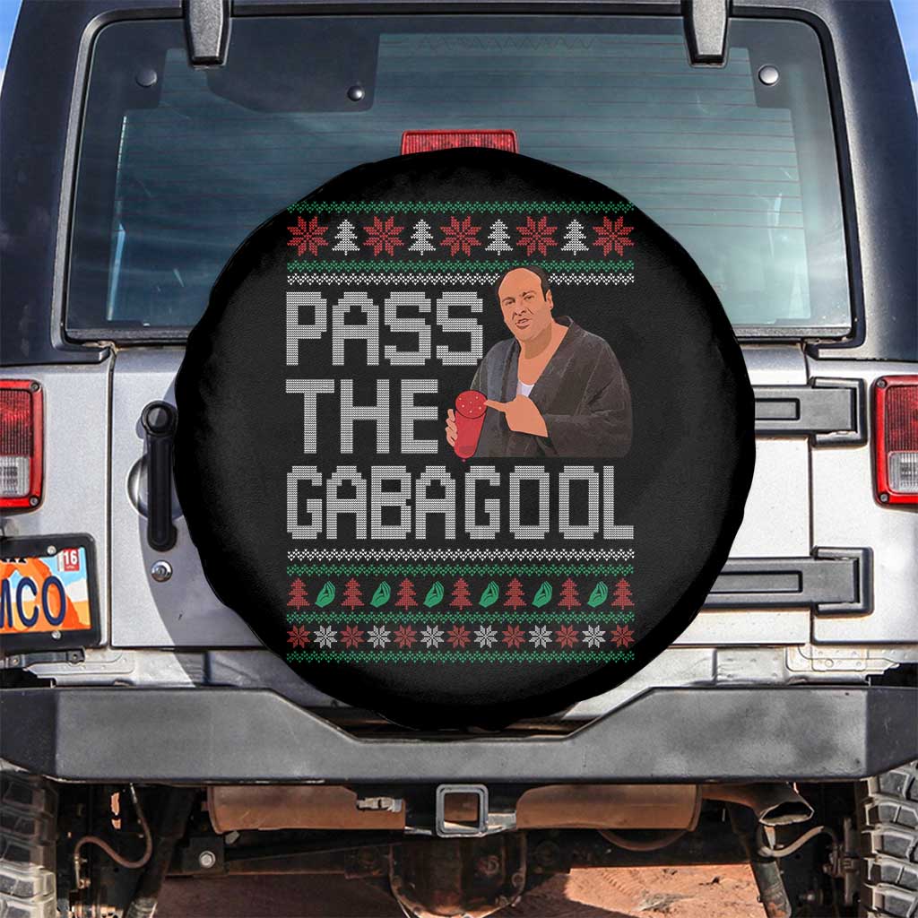 Funny Pass The Gabagool Christmas Spare Tire Cover Italian Food Xmas Mafia Movie - Wonder Print Shop