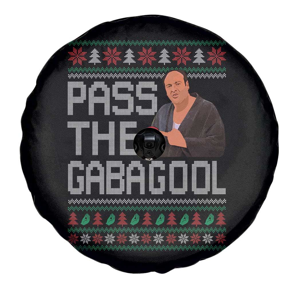 Funny Pass The Gabagool Christmas Spare Tire Cover Italian Food Xmas Mafia Movie - Wonder Print Shop