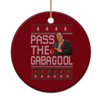 Funny Pass The Gabagool Christmas Ceramic Ornament Italian Food Xmas Mafia Movie - Wonder Print Shop