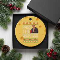 Funny Pass The Gabagool Christmas Ceramic Ornament Italian Food Xmas Mafia Movie - Wonder Print Shop