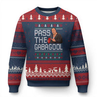 Funny Pass The Gabagool Xmas Ugly Christmas Sweater Italian Food Xmas Mafia Movie - Wonder Print Shop