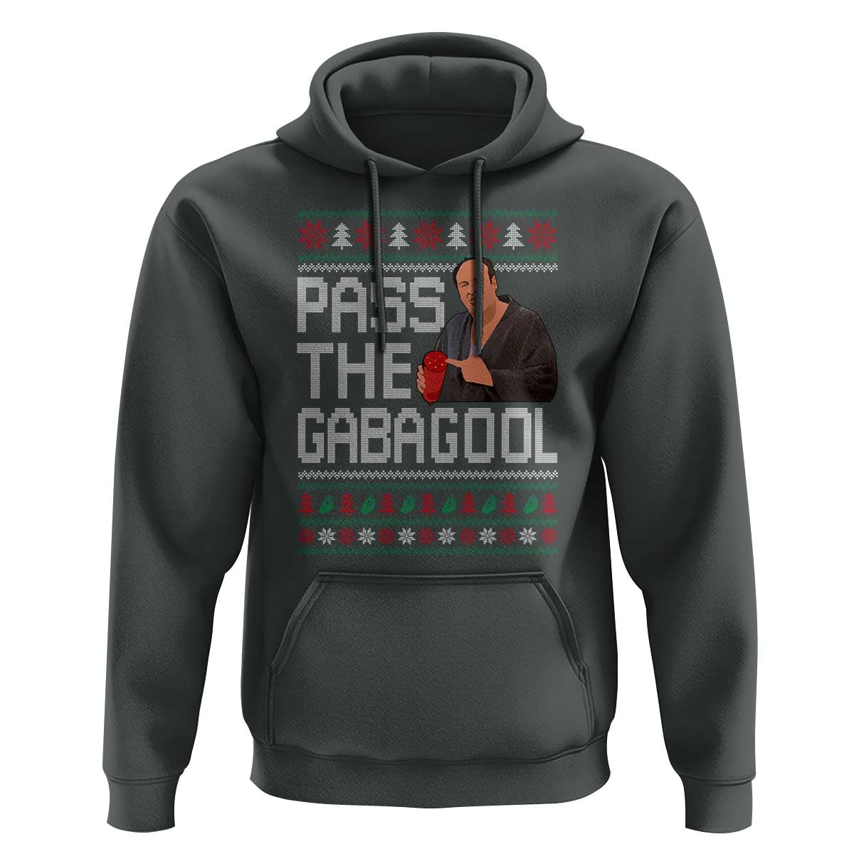 Funny Pass The Gabagool Christmas Hoodie Italian Food Xmas Mafia Movie - Wonder Print Shop
