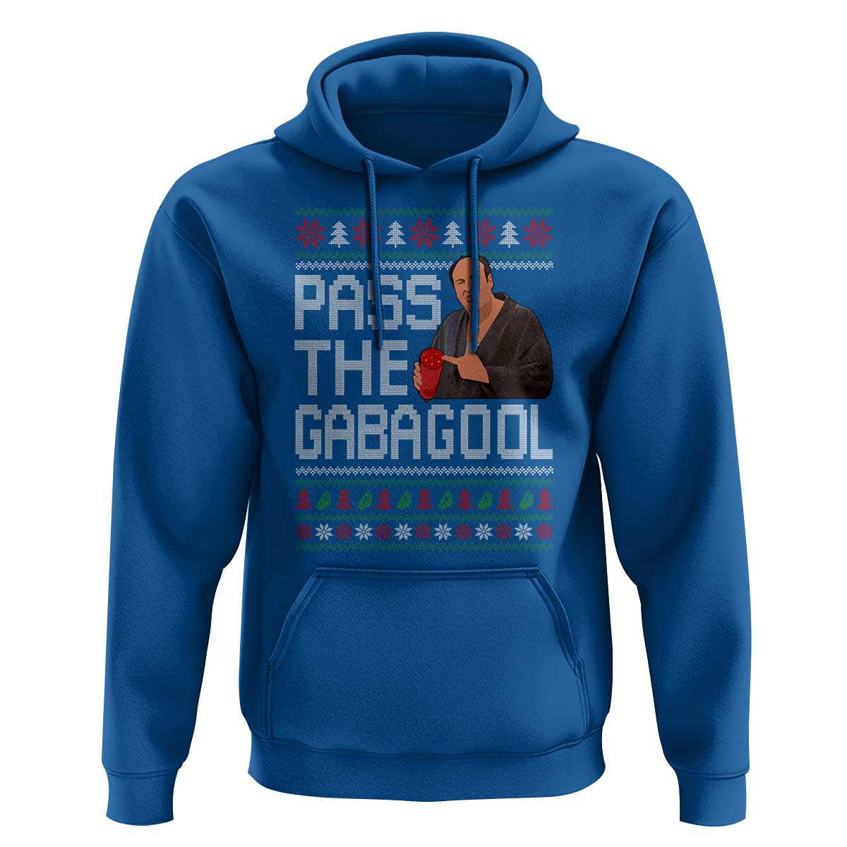 Funny Pass The Gabagool Christmas Hoodie Italian Food Xmas Mafia Movie - Wonder Print Shop
