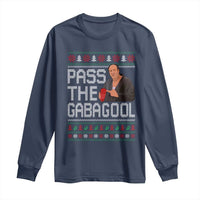 Funny Pass The Gabagool Christmas Long Sleeve Shirt Italian Food Xmas Mafia Movie - Wonder Print Shop