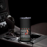Funny Pass The Gabagool Christmas Skinny Tumbler Italian Food Xmas Mafia Movie - Wonder Print Shop