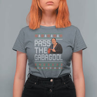 Funny Pass The Gabagool Christmas T Shirt For Women Italian Food Xmas Mafia Movie - Wonder Print Shop