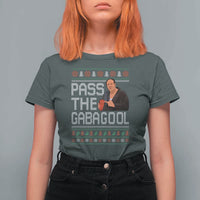 Funny Pass The Gabagool Christmas T Shirt For Women Italian Food Xmas Mafia Movie - Wonder Print Shop