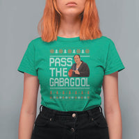 Funny Pass The Gabagool Christmas T Shirt For Women Italian Food Xmas Mafia Movie - Wonder Print Shop
