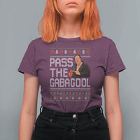 Funny Pass The Gabagool Christmas T Shirt For Women Italian Food Xmas Mafia Movie - Wonder Print Shop