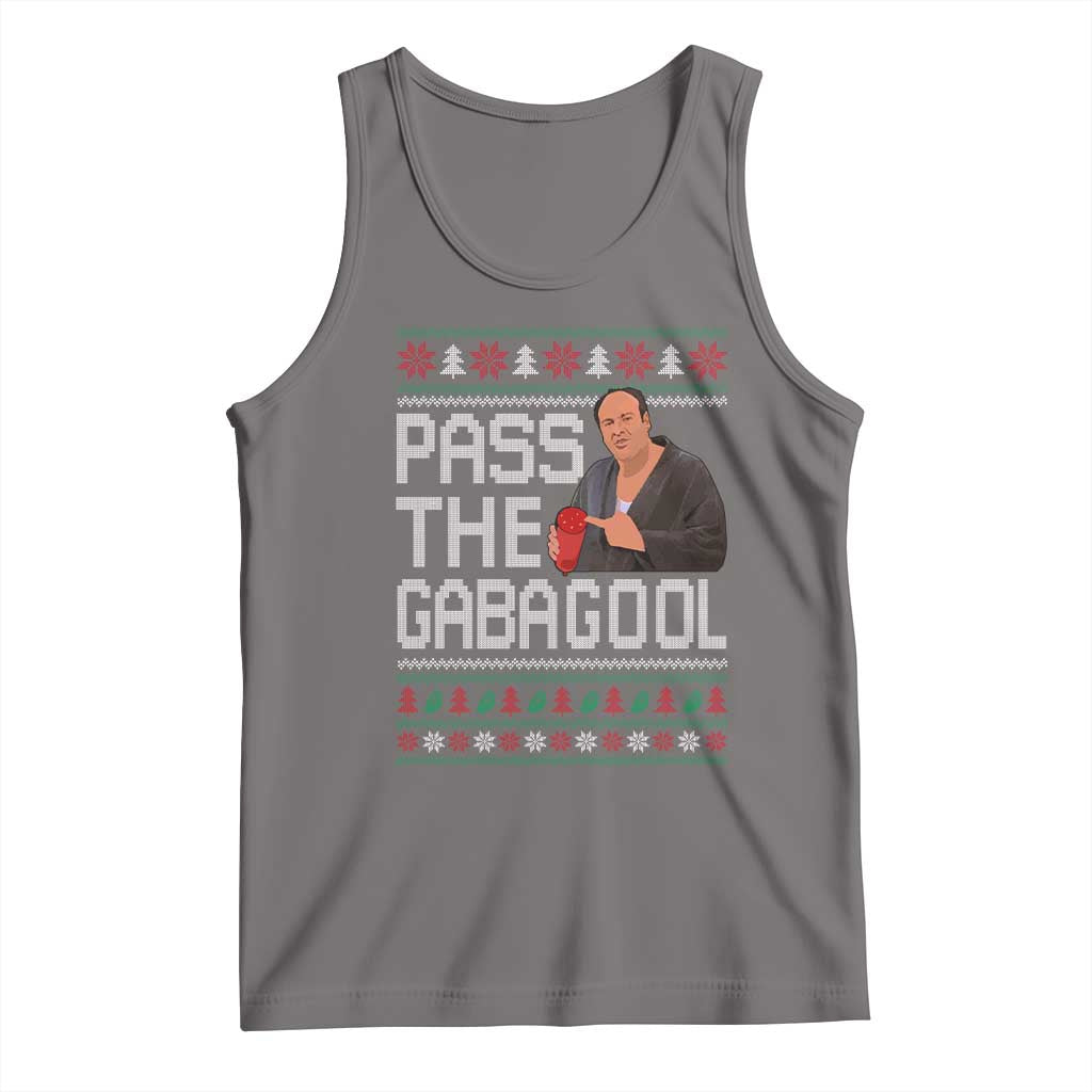 Funny Pass The Gabagool Christmas Tank Top Italian Food Xmas Mafia Movie - Wonder Print Shop