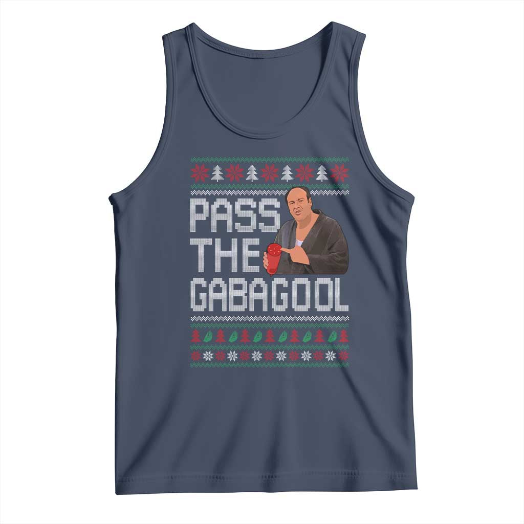 Funny Pass The Gabagool Christmas Tank Top Italian Food Xmas Mafia Movie - Wonder Print Shop