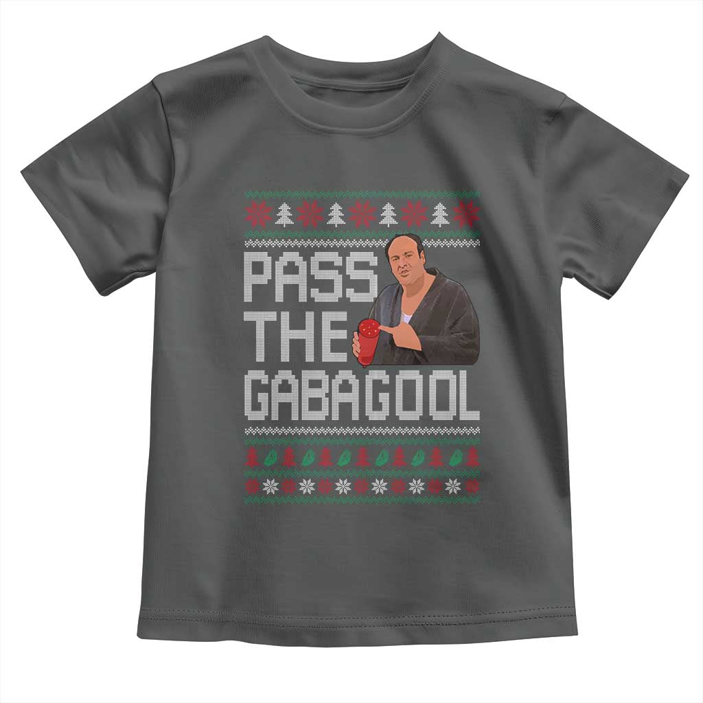 Funny Pass The Gabagool Christmas Toddler T Shirt Italian Food Xmas Mafia Movie - Wonder Print Shop