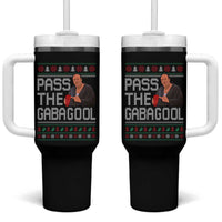 Funny Pass The Gabagool Christmas Tumbler With Handle Italian Food Xmas Mafia Movie - Wonder Print Shop