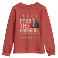 Funny Pass The Gabagool Christmas Youth Sweatshirt Italian Food Xmas Mafia Movie - Wonder Print Shop