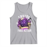 Funny RPG Gamer Crying Is A Free Action Tank Top Vintage D20 Side Quests Tabletop - Wonder Print Shop