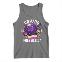 Funny RPG Gamer Crying Is A Free Action Tank Top Vintage D20 Side Quests Tabletop - Wonder Print Shop