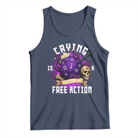 Funny RPG Gamer Crying Is A Free Action Tank Top Vintage D20 Side Quests Tabletop - Wonder Print Shop