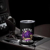 Funny RPG Gamer Crying Is A Free Action Tumbler Cup Vintage D20 Side Quests Tabletop - Wonder Print Shop