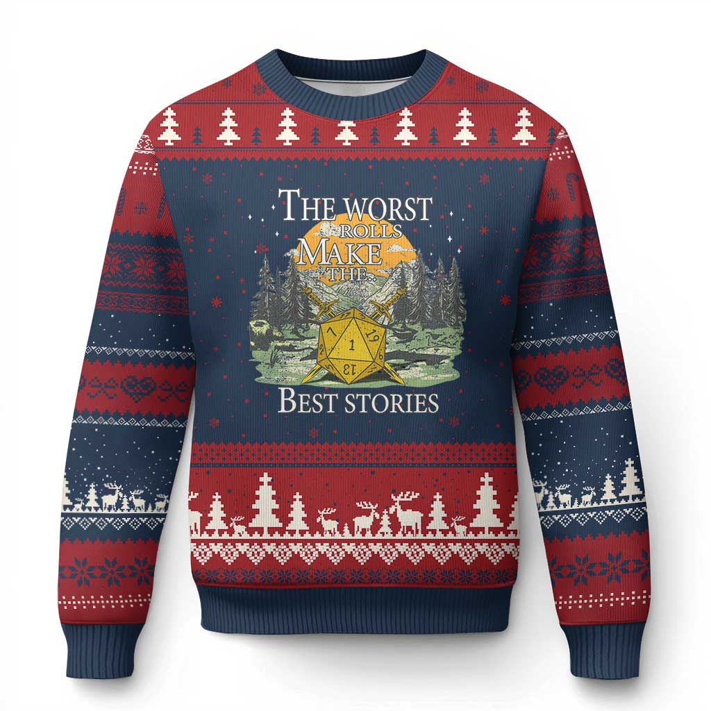 Not All Those Who Wander Are Lost Nevermind Ugly Christmas Sweater Funny RPG Parody Gamer - Wonder Print Shop