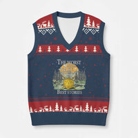 Not All Those Who Wander Are Lost Nevermind V-Neck Knit Sweater Vest Funny RPG Parody Gamer - Wonder Print Shop