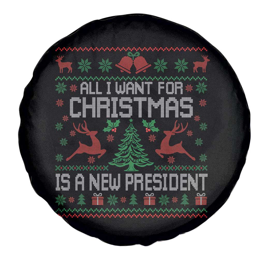 All I Want For Christmas Is A New President Spare Tire Cover Funny Xmas Political Satire - Wonder Print Shop