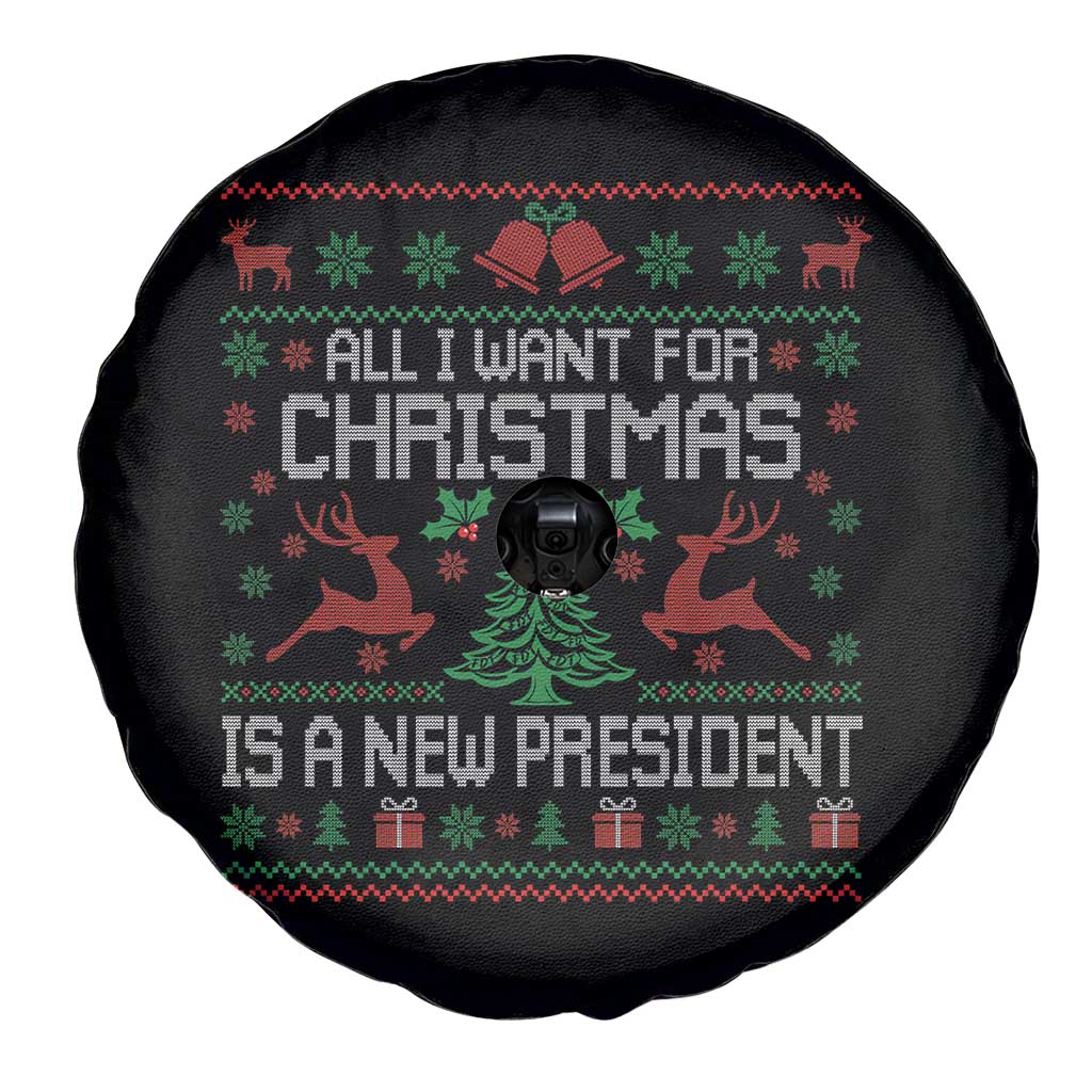 All I Want For Christmas Is A New President Spare Tire Cover Funny Xmas Political Satire - Wonder Print Shop