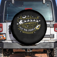 Funny Fly You Fools Christmas Spare Tire Cover Fantasy Movie Wizard Santa Sleigh - Wonder Print Shop