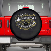 Funny Fly You Fools Christmas Spare Tire Cover Fantasy Movie Wizard Santa Sleigh - Wonder Print Shop