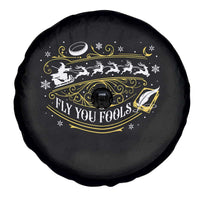 Funny Fly You Fools Christmas Spare Tire Cover Fantasy Movie Wizard Santa Sleigh - Wonder Print Shop