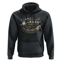 Funny Fly You Fools Christmas Hoodie Fantasy Movie Wizard Santa Sleigh - Wonder Print Shop