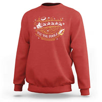 Funny Fly You Fools Christmas Sweatshirt Fantasy Movie Wizard Santa Sleigh - Wonder Print Shop