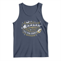 Funny Fly You Fools Christmas Tank Top Fantasy Movie Wizard Santa Sleigh - Wonder Print Shop