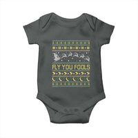 Funny Fly You Fools Christmas Baby Onesie Fantasy Movie Xmas Wizard Santa - Wonder Print Shop