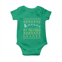 Funny Fly You Fools Christmas Baby Onesie Fantasy Movie Xmas Wizard Santa - Wonder Print Shop