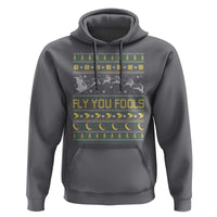 Funny Fly You Fools Christmas Hoodie Fantasy Movie Xmas Wizard Santa - Wonder Print Shop